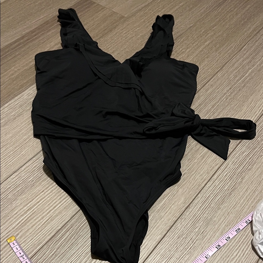 Black Wrap Swimsuit